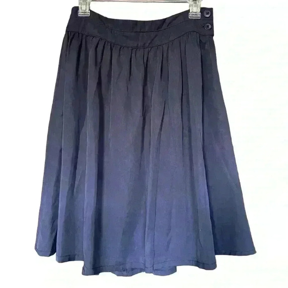 Amadi Flared Navy Blue Skirt Size Medium - Picture 9 of 9